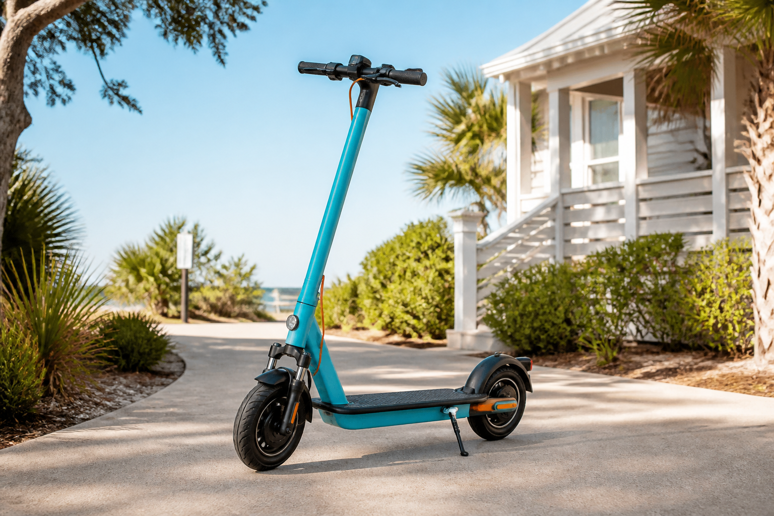 Wavy Rentals stand-up electric scooter